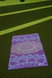 Slazenger Yoga Mat Mor 173*61 Cm - 4 Mm - Thumbnail