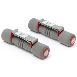 Reebok Softgrip Dumbbells 1.0Kg Red Grey Çift RAWT-11061RD - Thumbnail