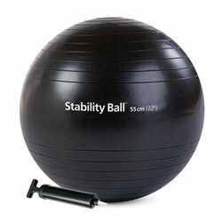 Stott Pilates - Merrithew Health & Fitness Stability Ball - 55cm, with pump (black) ST-06206