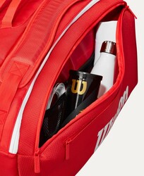 Wilson Tenis Çantası Super Tour Wilson Red 15PK 2025 Red (WR8036601001) - Thumbnail