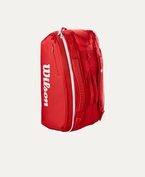 Wilson Tenis Çantası Super Tour Wilson Red 15PK 2025 Red (WR8036601001) - Thumbnail