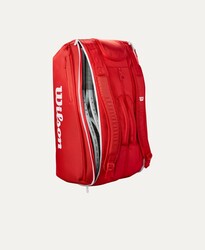 Wilson Tenis Çantası Super Tour Wilson Red 15PK 2025 Red (WR8036601001) - Thumbnail