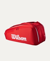 Wilson Tenis Çantası Super Tour Wilson Red 9PK 2025 Red WR8036701001 - Thumbnail