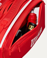 Wilson Tenis Çantası Super Tour Wilson Red 9PK 2025 Red WR8036701001 - Thumbnail