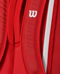 Wilson Tenis Çantası Super Tour Wilson Red 9PK 2025 Red WR8036701001 - Thumbnail