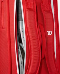 Wilson Tenis Çantası Super Tour Wilson Red 9PK 2025 Red WR8036701001 - Thumbnail