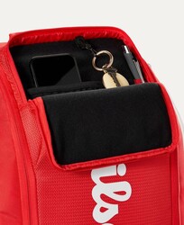 Wilson Tenis Sırt Çantası Super Tour Wilson Red Backpack Red WR8036901001 - Thumbnail