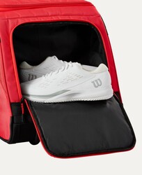 Wilson Tenis Çantası Super Tour Wilson Red Travel Bag 2025 Red WR8037201001 - Thumbnail