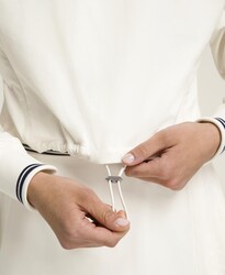 Wilson W Davenport Woven Popover Kadın Sweatshirt - Sandrift XL WW00210511GYCXL - Thumbnail