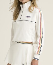 Wilson W Davenport Woven Popover Kadın Sweatshirt - Sandrift XL WW00210511GYCXL - Thumbnail