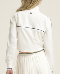 Wilson W Davenport Woven Popover Kadın Sweatshirt - Sandrift XL WW00210511GYCXL - Thumbnail