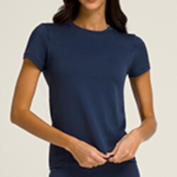 Wilson Kadın W Pro Seamless Tee Tişört Classic Navy M WW00593511DBCM - Thumbnail