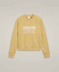 Wilson - Wilson W Sideline Crew Kadın Sweatshirt - Golden (Altın Sarısı) M WW00136511YECM
