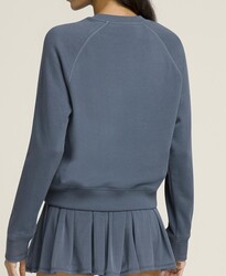Wilson W Sideline Crew Kadın Sweatshirt - Slate Blue S WW00136511BUQS - Thumbnail