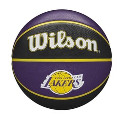 Wilson Basketbol Topu Nba Team Tribute LA Lakers Size:7 WTB1300XBLAL - Thumbnail