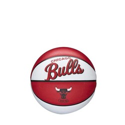 Wilson Basketbol Topu Nba Team Retro Mini Chicago Bulls Size:3 (Wtb3200Xbchı) - Thumbnail